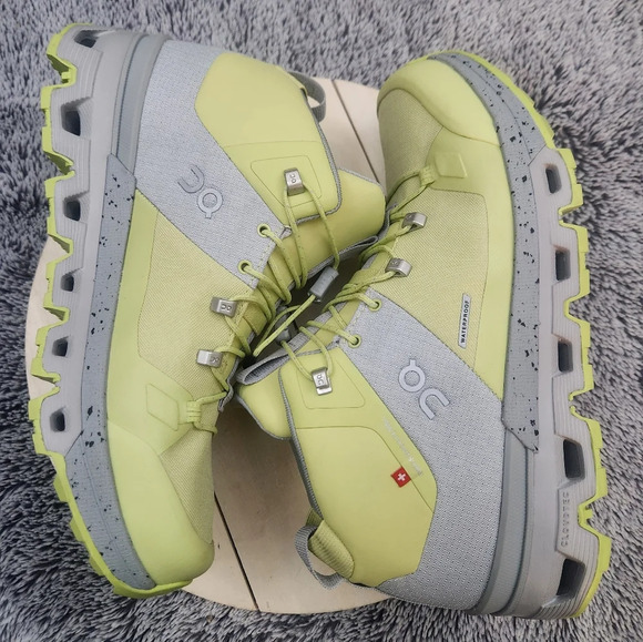 On Cloud "Cloudtrax" Women's Waterproof Hiking Boots Size 6.5 Glacier/Zest NWOB - Picture 6 of 8